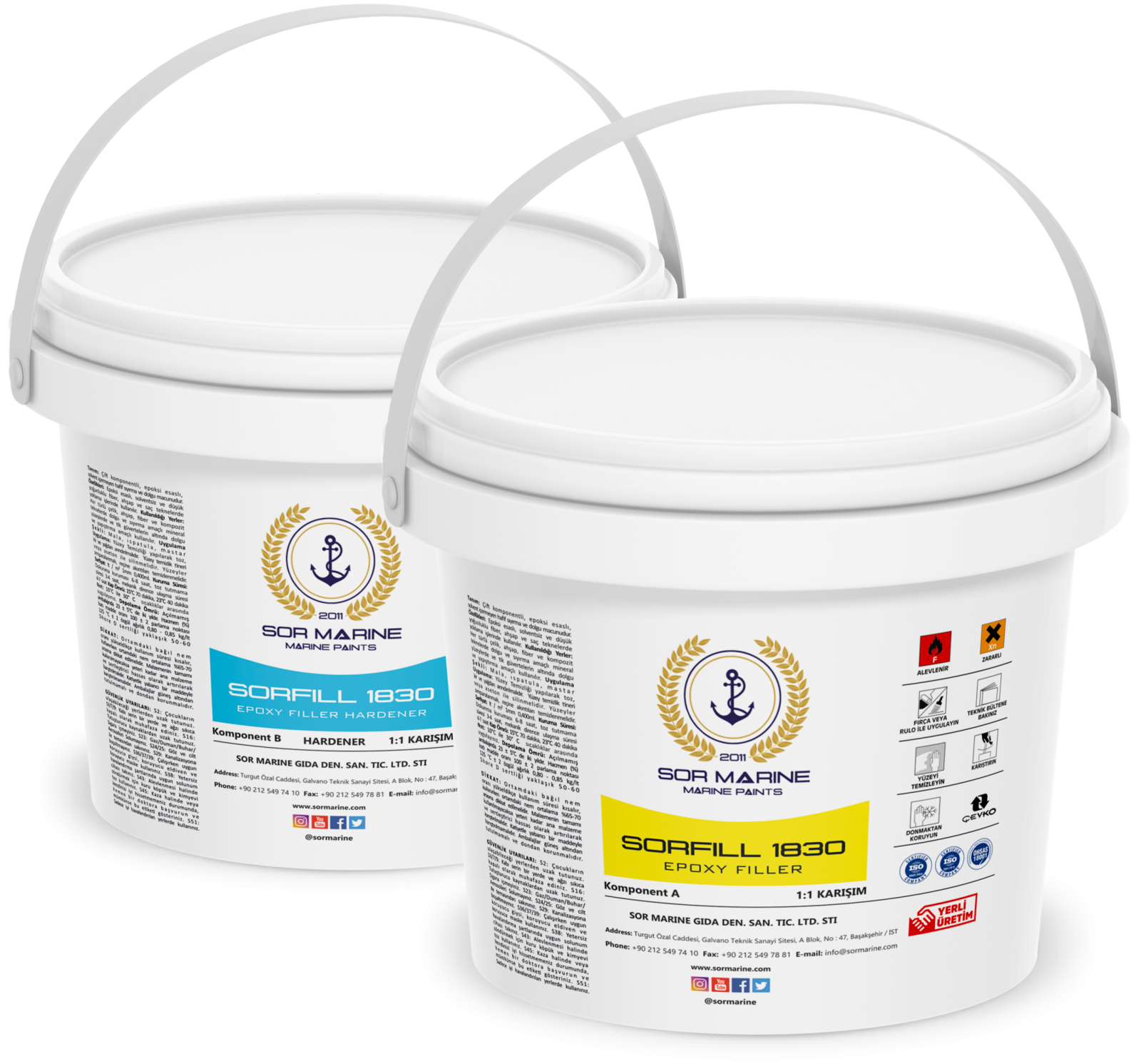 Sorfill 1830 Epoksi Dolgu Macun
