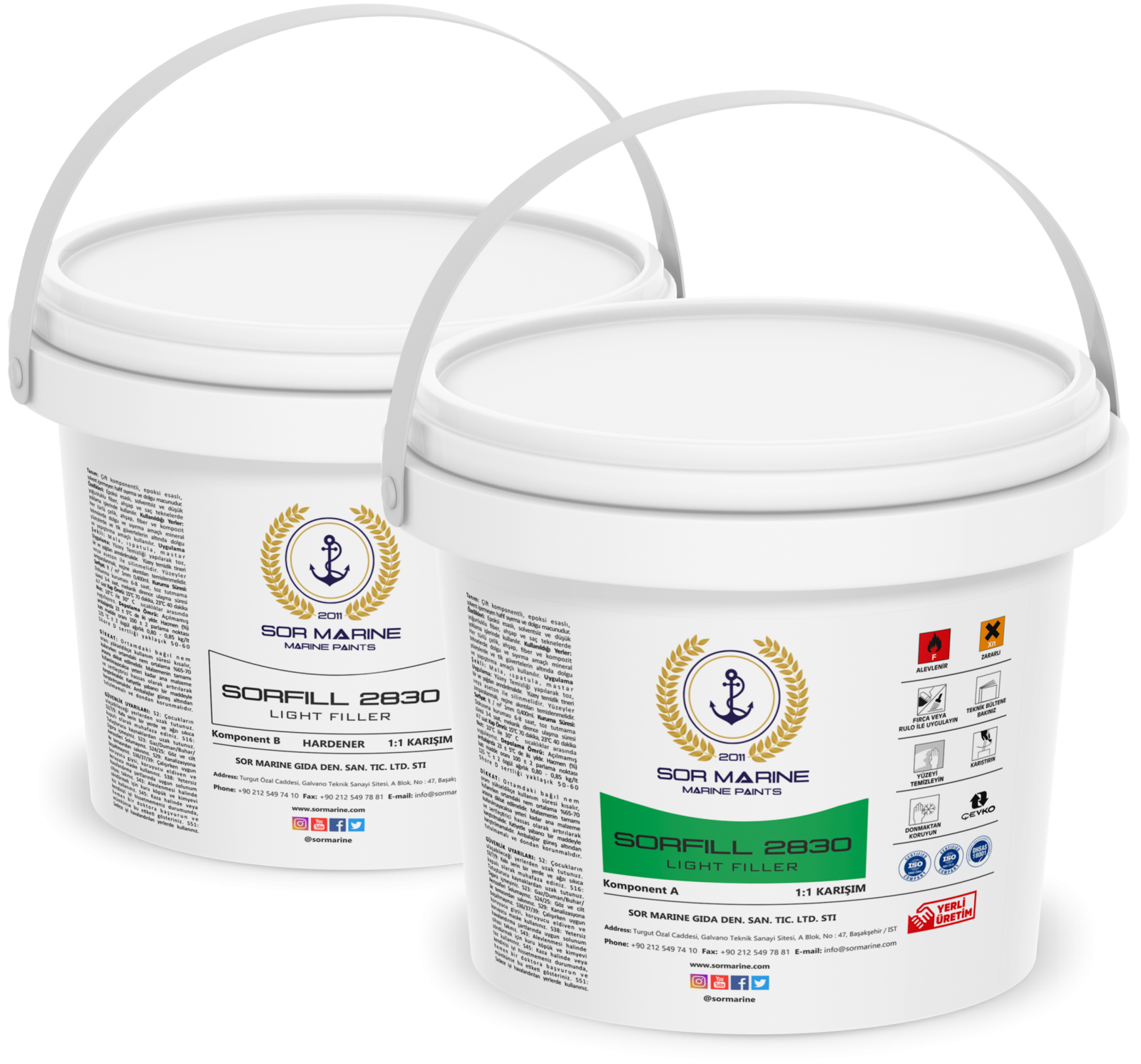 Sorfill 2830 Epoksi Hafif Macun